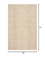 nuLOOM Alessi Solid Farmhouse Cotton Area Rug, 4x6, Beige - color: Beige, size: 4' x 6' (Rectangular)