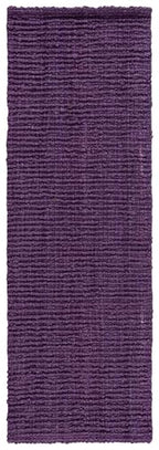 SAFAVIEH Natural Fiber Collection Runner Rug - 2'6" x 6', Purple, Handmade Jute, Farmhouse Style, Chunky Textured Thick Pile (NF447B) - color: Purple, size: 2'6" x 6' (Runner)