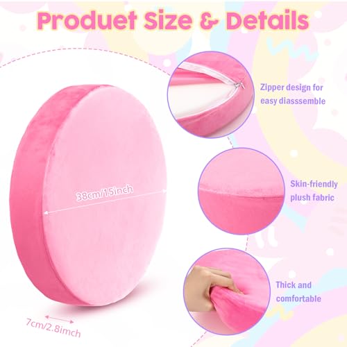 GlikCeil 8 Pcs Round Floor Pillow Cushions for Kids Classroom 15'' Soft Flexible Seating Chair Floor Seats for Reading Corner Playroom - Winter & Spring School Supplies (Candy Collection) - color: Candy Collection