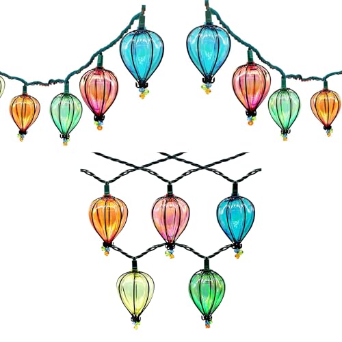 DOGHLY 11FT Fairy String Lights with 10 Color Bulbs Decorations, Outdoor Tropical Beach Theme Lights Patio String Lights for Party Camping Wedding Decor, UL Listed, Connectable, 4 Pcs - size: 4 Pcs