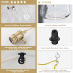 Pendant Light Fixture - color: Hibiscus Transparent