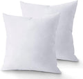 Throw Pillow Inserts (Set of 2, White), 16x16 Inches - Premium Cushion Fillers for Sofa, Bed, and Home Décor (16x16 Inch (Pack of 2))