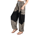 Tranquil Threads Women's Harem Pants with Pockets and Drawstring, Hippie Boho Yoga Clothes - color: Smokey Black, size: Small