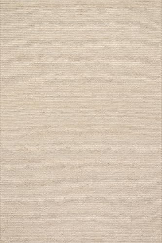 Dash & Albert Hades Soumak Jute Rug, 2' X 3', Ivory Solid Pattern - color: Hades Ivory, size: 2' x 3' (Rectangular)