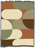 Pure Country Weavers Bauhaus Sandy Waves Blanket - Mid Century Modern - Gift Tapestry Throw Woven from Cotton - Made in The USA (72x54) - color: Bauhaus Sandy Waves, size: 72x54