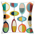 Mid Century Modern Square Pillow Case Throw Pillow Covers Decorative Pillowcase Cushion Cover with Car Couch Sofa Chair Bed Living Room 18x18 Inch - color: Mid Century Modern