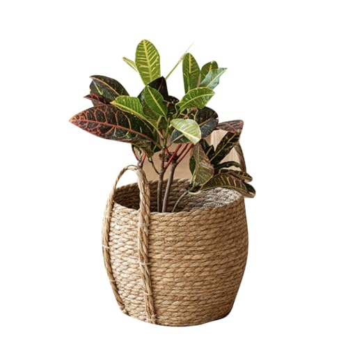 Straw Flower Pots, Plant Baskets Indoor, Basket Planter, Versatile Rattan Grass Woven Flower Planter, Plant Pot for Living Room Balcony Garden Decoration,Indoor & Outdoor - color: Xl