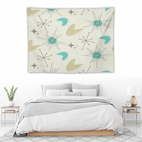 Bohemian Mid Century Tapestry, Modern Atomic Abstract Geometric Pattern Tapestries Home Decor for Living Room Bedroom Decoration 40in Wx30in H (102×76cm) - color: Bohemian Tapestry-2, size: 40in"Wx30in"H (102×76cm)