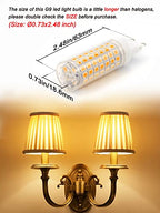 Ziomitus No Flicker G9 Led Bulbs Dimmable 6W Soft Warm White 2700K,40W 50W 60W Halogen Equivalent,AC120V Dimmable G9 T4 LED Bulb for Chandelier Pendant Ceiling Wall Light,600LM,360Deg(5Pack) - color: Warm White, size: 6 Watts