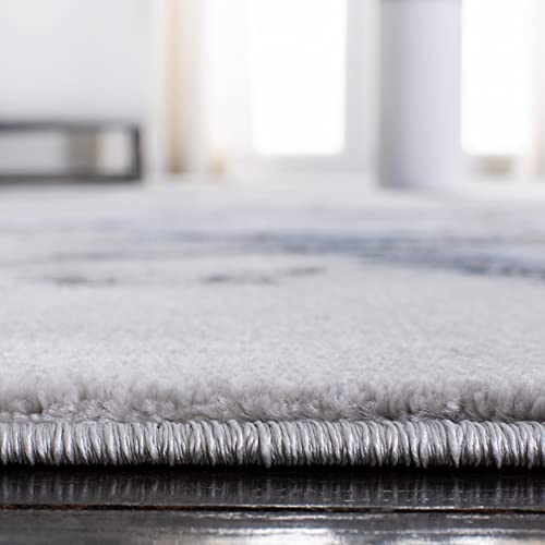 SAFAVIEH Craft Collection 2'3" x 8' Grey/Blue CFT877L Modern Abstract Non-Shedding Living Room Entryway Foyer Hallway Bedroom Runner Rug - color: Grey/Blue, size: 2'3" x 8' (Runner)