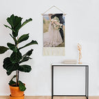 GUANGSHACORA Custom Cotton and Linen Hanging Wall Art Poster with Picture Text Painting Scroll Poster for Home Decor