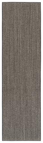 Martha Stewart x SAFAVIEH Area Rug Collection - 2'3" x 8' Runner, Charcoal, Sisal & Jute, Farmhouse Style, Ideal for Living Room, Bedroom, Foyer, Hallway (MSR9501F) - color: Charcoal, size: 2'3" x 8' (Runner)