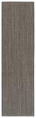 Martha Stewart x SAFAVIEH Area Rug Collection - 2'3" x 8' Runner, Charcoal, Sisal & Jute, Farmhouse Style, Ideal for Living Room, Bedroom, Foyer, Hallway (MSR9501F) - color: Charcoal, size: 2'3" x 8' (Runner)