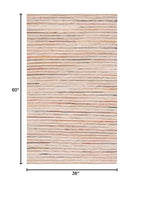 SAFAVIEH Cape Cod Collection Accent Rug - 3' x 5', Natural & Rust, Handmade, Braided Design, Ideal for The Living Room, Bedroom, Dining Room (CAP151P-3) - color: Natural/Rust, size: 3' x 5' (Rectangular)
