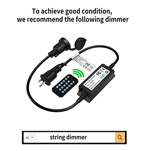VISTERLITE Shatterproof S14 Replacement LED Light Bulbs, 2W, Equivalent to 11-25 Watt, Warm White 2200K, Outdoor String Lights Vintage Edison Bulb, E26 Medium Base, 15-Pack - size: 15 Count (Pack of 1)
