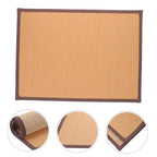 Natural Woven Floor Pillow Boho Home Decor Seating Mat Carbonized Thickness