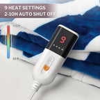 VENTIMI Electric Blanket Twin, 62" x 84" Heated Blanket with 9 Heat Levels & 2 to 10 Hours Auto Off, Fast Heating Blankets with ETL & FCC Certification, Navy - color: Navy, size: Twin