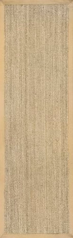 Nuloom Elijah Beige/Natural, 2'6" x 8', Basketweave, Seagrass, Soft and Textured, High Traffic, Stain Resistant, Easy Clean, Durable Runner for Bedroom, Living Room, Dining, Den, Foyer, Entryway - color: Beige, size: 2'6" x 8' (Rectangular)