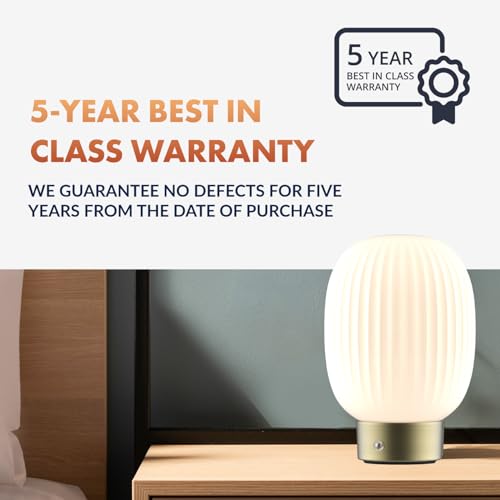 ‎Newhouse Lighting Altura, Brass 2700K Dimmable Cordless USB-C Rechargeable Glass Table Lamp NHTL-AL-BRS, Cordless Desk Lamp for Living Room, Bedroom, Coffee Table, and Other Cozy Home Decor - style: Altura Table Lamp