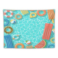 Kurtect Summer Theme Tapestry,Swimming Pool Fruit Cartoon Kids Teens Pattern Print Tapestries for Party Beach Picnic Blankets Tablecloths Living Room Wall Deocr, 30x40 in - color: style-2, size: 40"L x 30"W