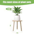 Wood Plant Stands Indoor, Single Plant Stand Modern Plant Table for Large Plants, Wooden Plant Stool Tall Plant Holder Small Round Side/End Table for Living Room Balcony Office (Light Brown) - color: Light Brown
