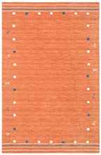 SAFAVIEH Himalaya Collection Area Rug - 5' x 8', Rust, Handmade Boho Tribal Wool, Ideal for High Traffic Areas in Living Room, Bedroom (HIM563P) - color: Rust, size: 5' x 8' (Rectangular)