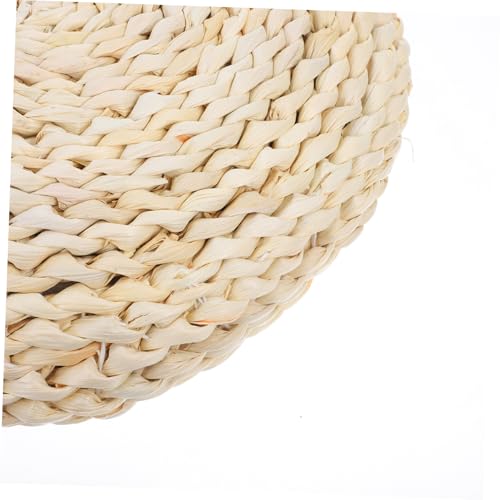 SOLUSTRE Natural Cotton Filling Meditation Cushion Yoga Mat Straw Braid Seat Pad Boho Pillow Decorative Cushion