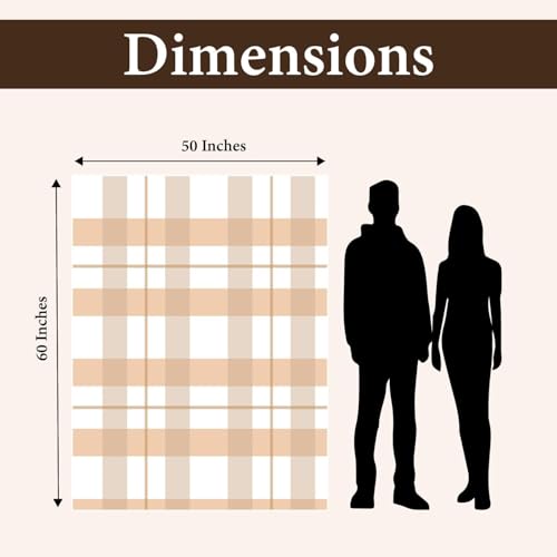 Ultra Soft Throw Blanket for Couch & Bed – Lightweight Fleece Blanket for Aesthetic Room Décor, Cozy Winter Blanket, Gift for Mom or Women - Cream, 50x60 Inches - color: Cream