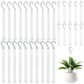 DOITOOL 30PCS Hanging Basket Chains 15.33''+14.15''+9.24Inch Plant Chains with Hooks Replacement Plant Hangers 3 Different Sizes Plastic Hangers for Hanging Baskets Bird Feeders,Planters,Lanterns