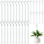 DOITOOL 30PCS Hanging Basket Chains 15.33''+14.15''+9.24Inch Plant Chains with Hooks Replacement Plant Hangers 3 Different Sizes Plastic Hangers for Hanging Baskets Bird Feeders,Planters,Lanterns