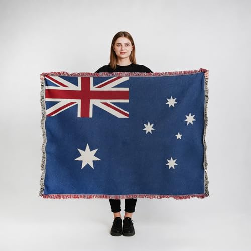 Pure Country Weavers Australia Flag Blanket - Gift Tapestry Throw Woven from Cotton - Made in The USA (69x48) - color: Australia Flag