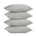 WARMDERN Grey Pillow Covers King Pillow Cases Soft Microfiber Pillow Cases Set of 4 Boho Textured Pillowcase with Envelope Closure(Grey, King, 4 Pack) - color: Gray, size: 20" x 36" (Pack of 4)
