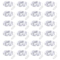 Brightown 24 Pack LED Fairy Lights Battery Operated 7 ft 20 LED String Light Waterproof Silver Wire Firefly Starry Lights for Crafts Wedding Party Bedroom (White) - color: White, size: 24 Pack