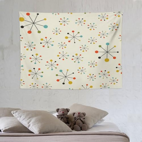 Bohemian Medieval Tapestry, Mid Century Abstract Modern Retro Colors Pattern Tapestries Home Decor for Living Room Bedroom Decoration 40in Wx30in H (102×76cm) - color: Bohemian Tapestry-3, size: 40in"Wx30in"H (102×76cm)