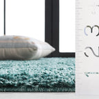 SAFAVIEH August Shag 900 Collection Accent Rug - 2' x 3', Green, Transitional Design, Ideal for High Traffic Areas in Hallway, Bathroom & Home Office (AUG900Y-2) - color: Green, size: 2' x 3' (Rectangular)