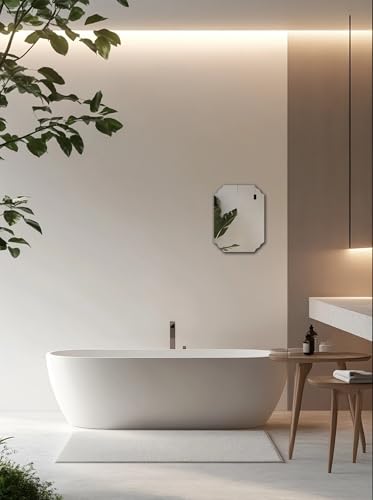 Rectangular Acrylic Mirror Anti-Scratch Unbreakable Shatterproof HD Tempered Wall Decorative Mirrors for Restaurant Bedroom Kitchen Office Gym(Rectangular 2,11.81 "x 15.75") - color: Rectangular 2