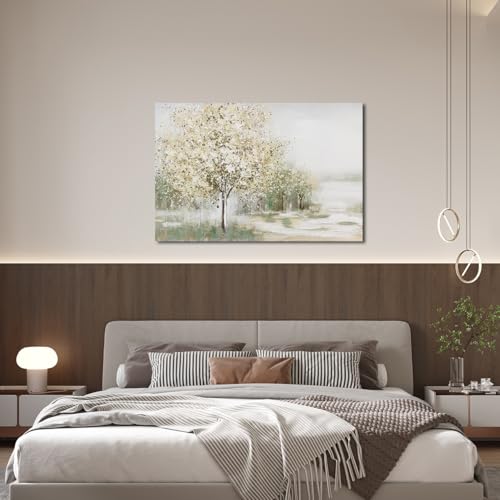 Canvas Wall Art Decor Wall Art Pictures for Living Room Canvas Art Wall Decor Artwork for Walls Natural Landscape Wall Art Decor Vintage Tree Wall Art Prints 24" X 36" for Bedroom Office Kitchen - color: Green, size: 36"L x 24"W