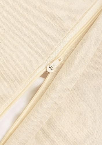 Generic Handmade (Design 1, Pack of 1) Macrame Boho Cotton Pillow Case, 18 x 18 inches, Canvas Fabric, Back Zipper, for Sofa, Bed, Living Room, Bedroom