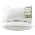 Ashler Home Deco 12x20 Pillows Insert (Set of 2) - Throw Pillow Inserts with 100% Cotton Cover - Lumbar Pillow Sofa Stuffer Pillow Inserts -Decorative White Couch Pillow - size: 12x20 Inch