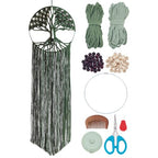 FREEBLOSS Tree of Life Macrame Kit for Beginners DIY Macrame Wall Hanging Tapestry Boho Home Decor for Living Room Bedroom