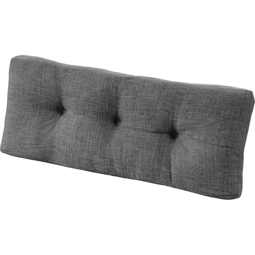 downluxe Indoor Bench Cushion for Indoor Furniture, Non-Slip Tufted Overstuffed Textured Foam Bench Seat Cushion, 36" X 14" X 4", Dark Grey, 1 Pack - color: Dark Grey, size: 36x14 Inch (Pack of 1)