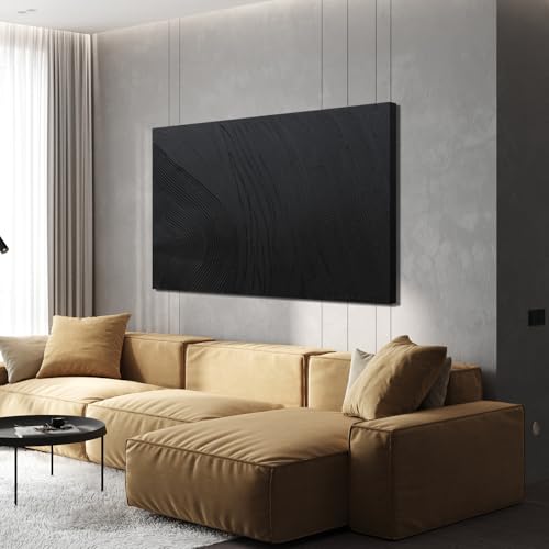 Canvas Wall Art Decor Modern Wall Art for Living Room Canvas Art Wall Decor Landscape Natural Wall Art Decorations Artwork for Walls Coastal Wave Wall Paintings 24" X 36" Bedroom Office Decor - color: Black, size: 36"L x 24"W