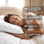 Sukh Disposable Pillow Case Covers Standard Size - White Pillow Cases Bulk Set 15 Pack, Pillow Covers Standard Size 31 x 20 Inch, Travel Pillow Case Cover for Hotels, Guest Rooms, Bedding Supplies