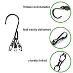 3 Pack16 inches Black Hanging Basket Chain,Flower Pot Basket Chains 3 Point Replacement Chain Hangers for Lanterns, Bird Feeders, Planters and Other Ornaments