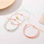 choice of all String Bracelets for Women Boho Wave Surfer Beach Wear Cute Bracelets Set Summer Friendship Jewelry Accessories Beach Stuff - color: B1:white beach surfer bracelets