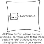 Pillow Perfect Trellis Indoor/Outdoor Tufted Wicker Chair Pad With Ties, 2 Count, 18.5 x 19, Black Kirkland Black - color: Black Kirkland Black