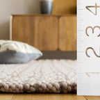 SAFAVIEH Natural Fiber Collection Area Rug - 2'3" x 8' Runner, Natural & Grey, Handmade Jute & Wool, Ideal for Living Room, Hallway, Foyer, Entryway, Bedroom (NFB225F) - color: Natural/Grey, size: 2'3" x 8' (Runner)