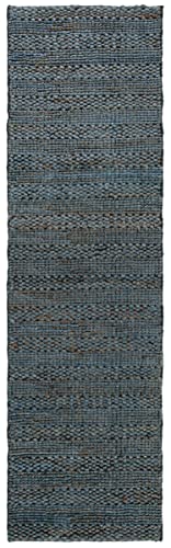 SAFAVIEH Natural Fiber Collection Runner Rug - 2'3" x 8', Grey, Handmade Jute, Braided Woven Design, Ideal for Living Room, Bedroom (NF212G) - color: Grey, size: 2'3" x 8' (Runner)