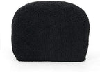 Foamma Pouf Ottoman 20" 20"x14", Charcoal - Square Ottoman Foot Rest for Living Room and Bedroom, Spongy Pouf Footstool with Microfiber Chenille Cover, Foot Rest for Couch with Removable Cover