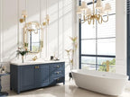 Kelly Miller 20"x30" Small Gold Bathroom Mirror for Wall Mount, Beveled Vanity Mirror for Master Bath Half Bath - size: 30"L x 20"W